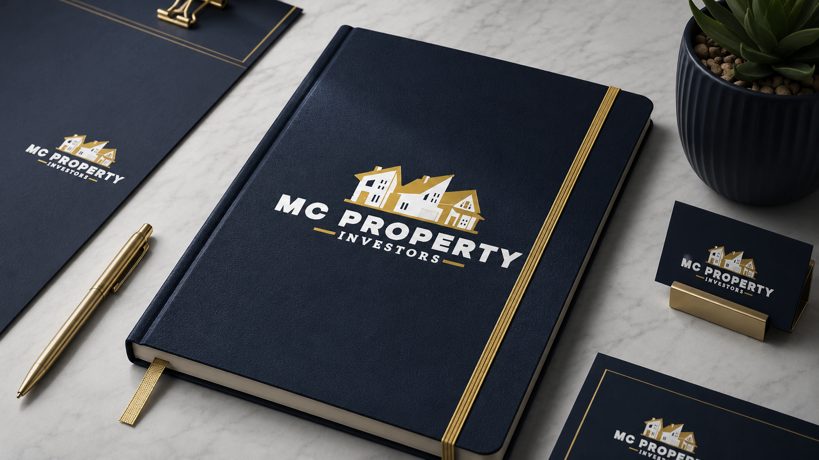 MC Property Investors branded notebook